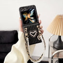 Elegant Pearl Charm Quilted Case - Samsung