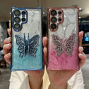 Glam Feather Butterfly Bracket Stand Case - Samsung