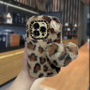 Luxe Leopard Plush Fluffy Soft Case