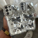 3D Metallic Butterfly Mirror Case - Samsung