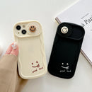 3D Smiley Face Sliding Camera Protector Case