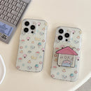 Whimsical Home And Puppy Design Case