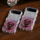 Sparkling Wave Glitter Butterfly Bracket Case - Samsung