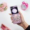 Elegant Butterfly Flower Diamond Pearl Case - Samsung