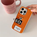 Retro Camera Flash Leather Texture Case