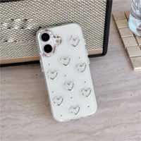 Stylish Clear Heart Design Case