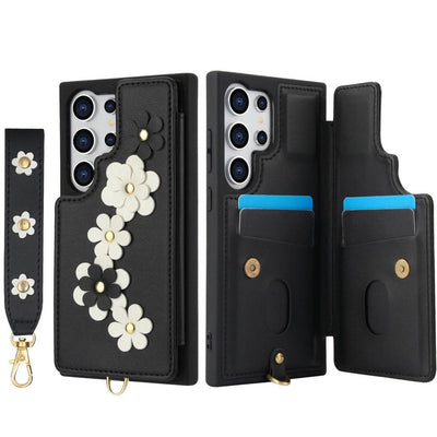Floral Chic Crossbody Wallet Case - Samsung - Peeperly