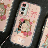 Cute Bunny Rose Aesthetic Case