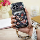 Vintage Rose Card Holder Case