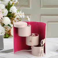 Portable 3-Layer Foldable Jewellery Case