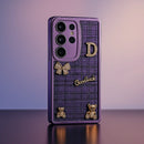 Bear Bling Cloth Texture Case - Samsung