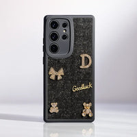 Bear Bling Cloth Texture Case - Samsung