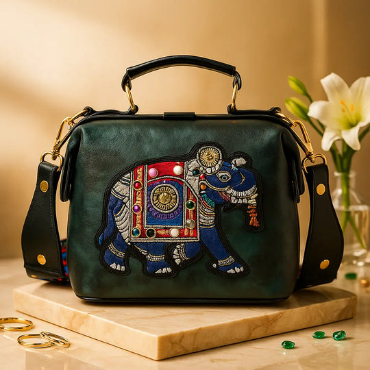 Elephant Embroidered Ethnic Sling Bag – Peeperly