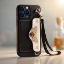 Elegant Butterfly Charm Lock Wallet Cases