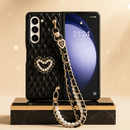 Galaxy Z Fold Series Elegant Pearl Charm Quilted Case