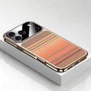 Retro Woven Stripes Electroplating Case