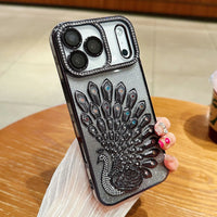 Majestic Peacock Glitter Case