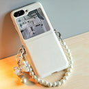Ivory Pearl Charm Flip Case