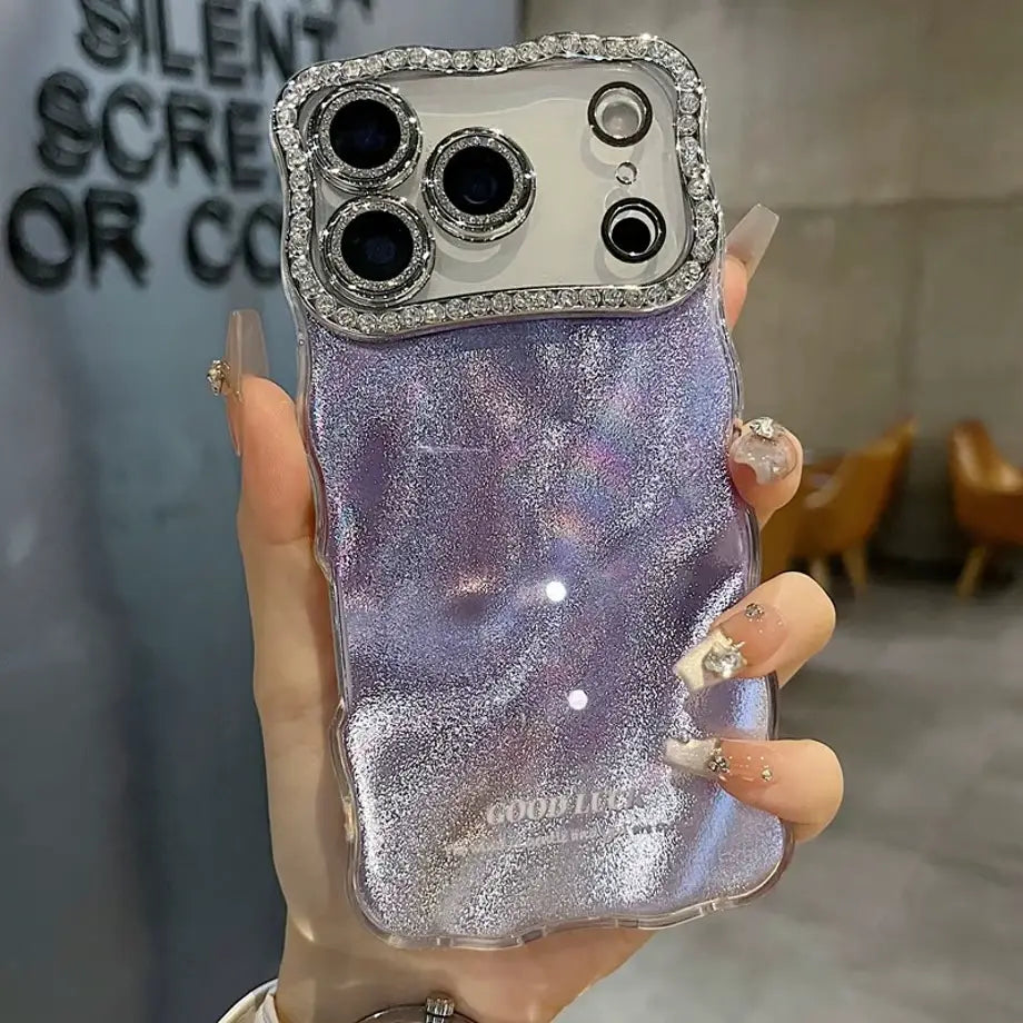 Holographic Ripple Diamond Edge Case – Peeperly