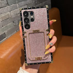 Imperial Glitter Metal Frame Trunk Case