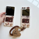 Morning Coffee Time Bear Flip Case