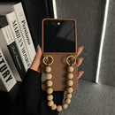 Neutral Tone Beaded Flip Case