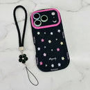 Playful Flower Blossom Case With Lanyard