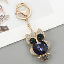 Royal Sapphire Owl Keychain