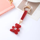 Dazzling Petal Heart Keychain