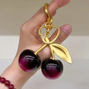 Twilight Cherries Shine Keychain
