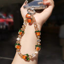 Amber Pumpkin Sparkle Charm