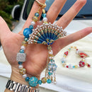 Peacock Pearl Fan Charm