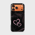 Double Heart - Crystal