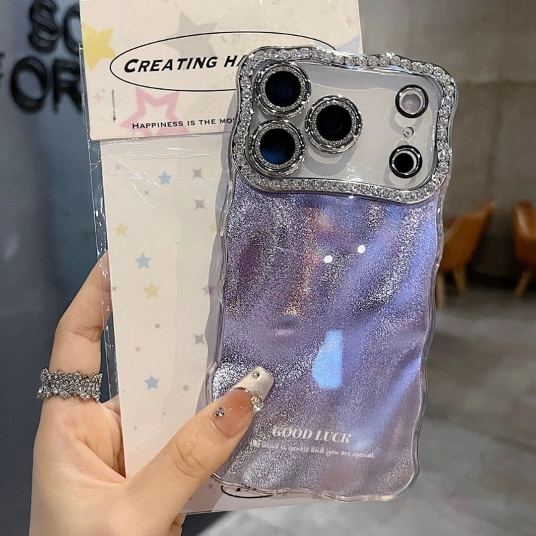 Holographic Ripple Diamond Edge Case – Peeperly