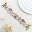 Ocean Pearl Starfish Crystal Watch Strap