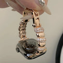 Diamond Glow Chain Link Watch Strap