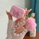 Princess Pom Puff Ribbon Case - AirPods