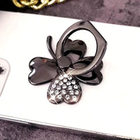 Crystal Heart Petal Phone Gripper