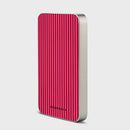 Barbiecore Stripe - Magnetic Power Bank