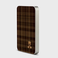Cocoa Plaid - Magnetic Power Bank