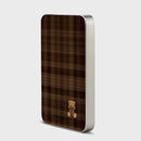 Cocoa Plaid - Magnetic Power Bank