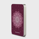 Wine Petal Serenity - Magnetic Power Bank