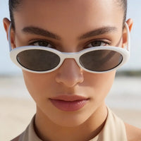 Glamour Glow Oval Frame Sunglasses