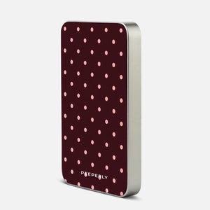 Mulberry Dots - Magnetic Power Bank