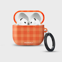 Apricot Plaid - AirPods Case