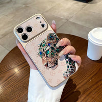 iPhone 15 Series Emerald Leopard Luxe Case