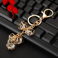 Geometric Crystal Prism Keychain