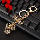 Geometric Crystal Prism Keychain