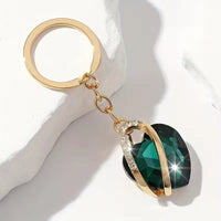 Emerald Verdant Radiance Keychain