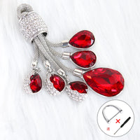 Royal Rhinestone Rosy Gem keychain